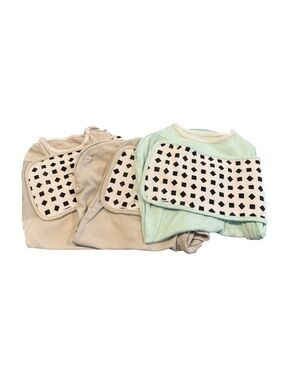 Lot of 3 Nanit Breathing Wear Swaddle 3-6M Gray and Green